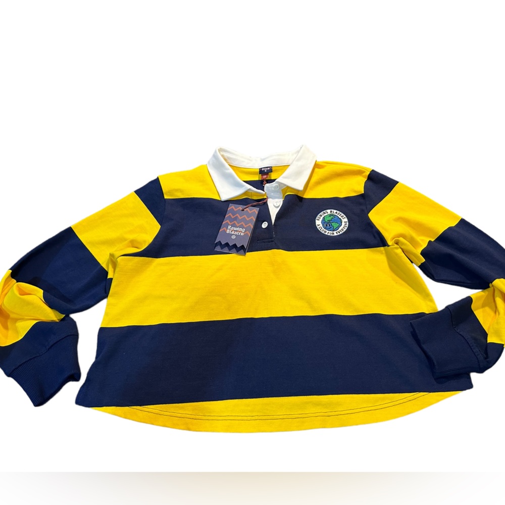 Rowing Blazers Target rugby type/style long sleeved shirt‎ vibrant colors! - Picture 6 of 12